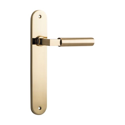 DOOR LEVER BERLIN WITH OVAL BACKPLATE PB H230XW40XP58MM TR