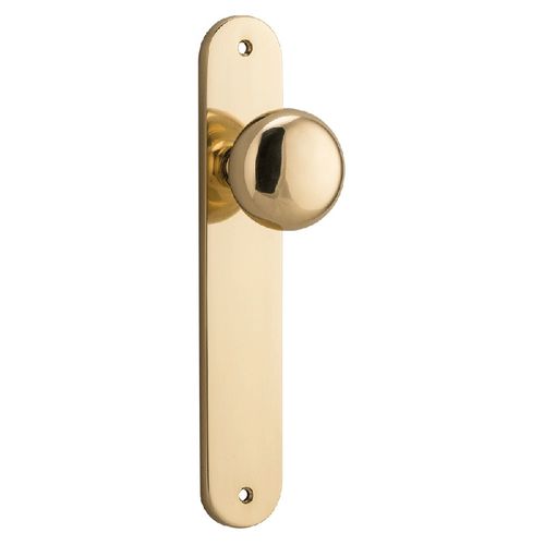 DOOR KNOB CAMBRIDGE WITH OVAL BACKPLATE PB H230XW40XP67 TR