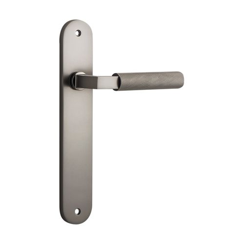 DOOR LEVER BRUNSWICK WITH OVAL BACKPLATE SN H230XW40XP58MM