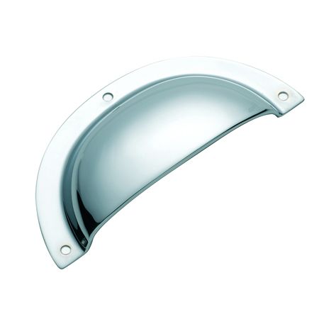 DRAWER PULL PLAIN SB CP 97X40MM TR