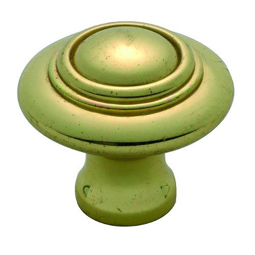 CUPBOARD KNOB DOMED PB 25MM TR