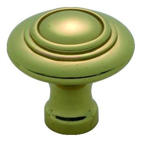 CUPBOARD KNOB DOMED PB 38MM TR