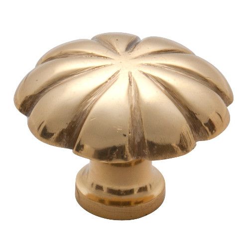 CUPBOARD KNOB FLUTED PB 35MM TR