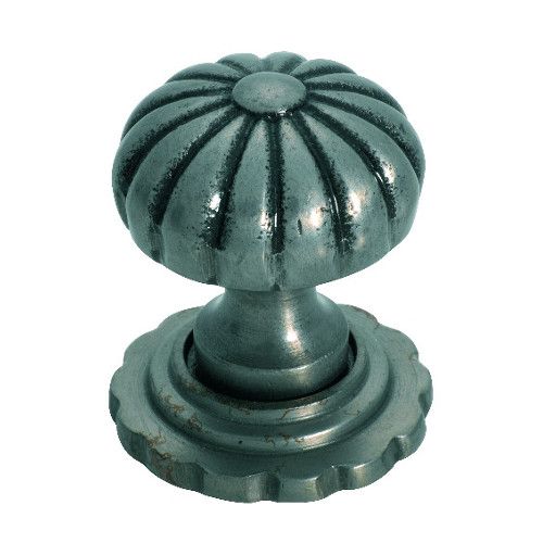 KNOB FLUTED B/PLATE PM 38MM TR