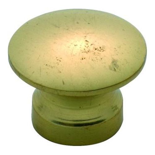 CUPBOARD KNOB SOLID PB 13MM TR