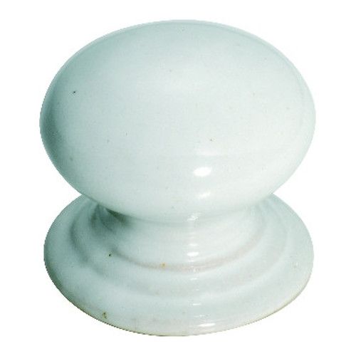 PORCELAIN KNOB - WHITE 30MM TR