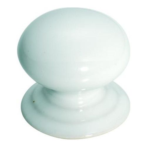 PORCELAIN KNOB - WHITE 38MM TR