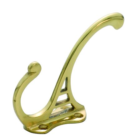 HAT & COAT HOOK PB 95MM TR