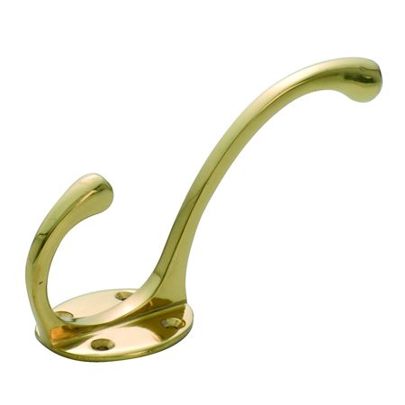 HAT & COAT HOOK PB 125MM TR