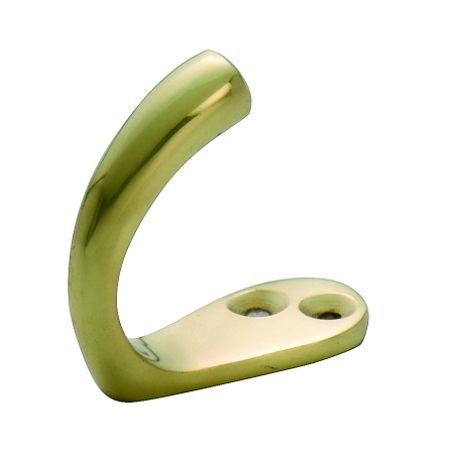 SINGLE ROBE HOOK PB 45MM TR