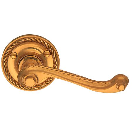 GEORGIAN LEVER LATCH ROUND ROSE WI