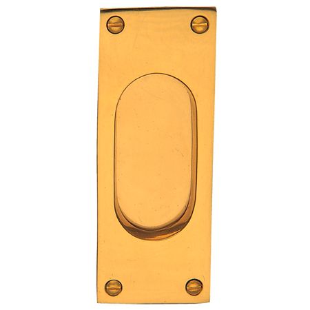 WINDSOR BRASS FLUSH PULL 125MM X 45MM