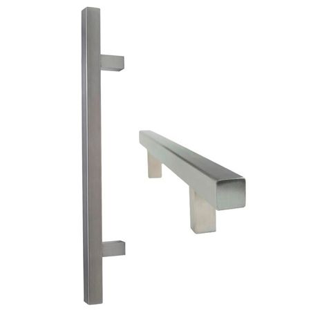 450MM PULL 25MM SQUARE - FACE FIX SINGLE WI