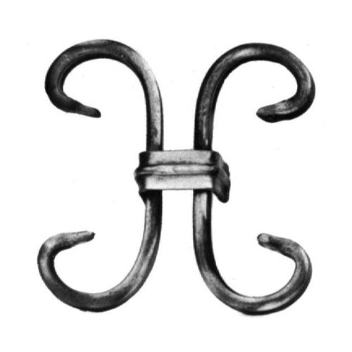 WROUGHT IRON SNAP-ON 95 X 95 - 12X6 SECTION WI