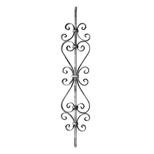 WROUGHT IRON PICKET 900 X 185 - 12X12 SECTION ID