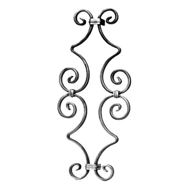 WROUGHT IRON SNAP-ON 445 X 205 - 12X6 SECTION ID