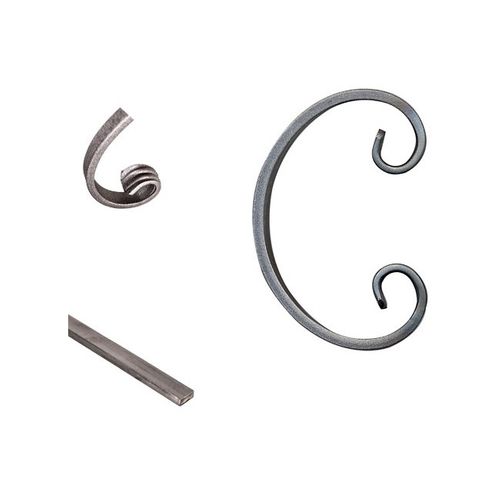 C SCROLL 140 X 95MM  12X6MM ID