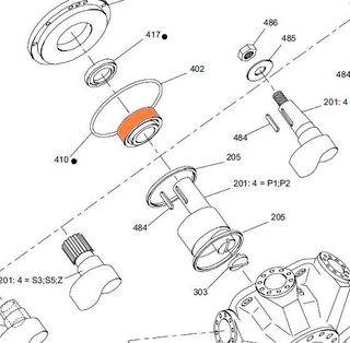 67495 HMHDB 270/325 - Front Bearing