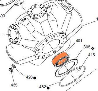 65381 HMB030 - Taper Roller Bearing - Rear