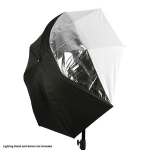 110cm 2 in 1 WHITE-TRANSLUCENT UMBRELLA