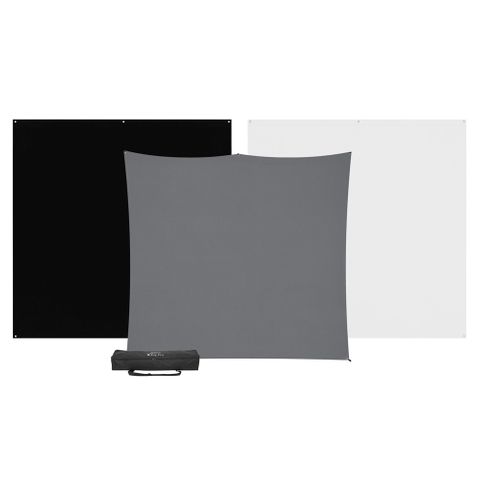 Westcott X-Drop Pro B/W/G 2.4m Background Kit