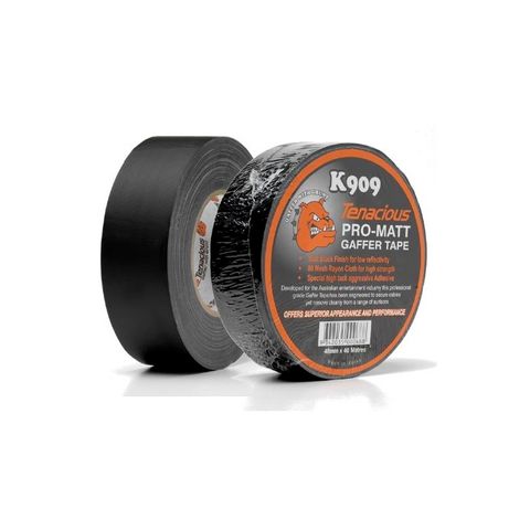 Tenacious K909 Gaffer Tape - Matte - 27.5m