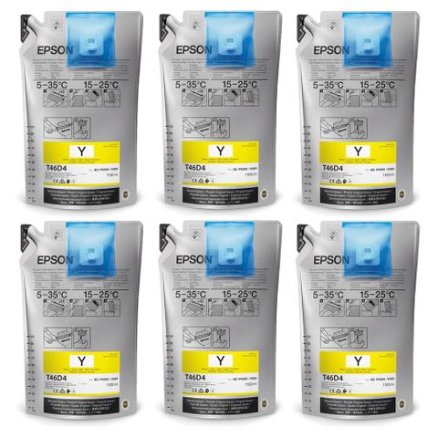 Epson UltraChrome DS Ink 1.1L x6 Yellow  Bags (F6360/9460/9460H)