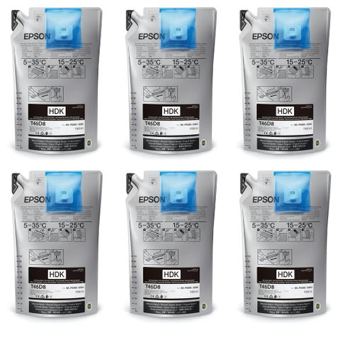 Epson UltraChrome DS Ink 1.1L x6  HD Black Bags (F6360/9460/9460H)