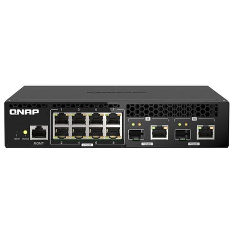 QNAP 8-Port WEB MANAGED SWITCH - QSW-M2108R-2C