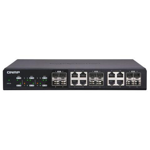 QNAP 12-Port UNMANAGED SWITCH - QSW-1208-8C