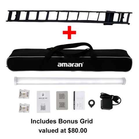 Amaran PT2C 8 Pixel RGBWW 600mm Tube + Free Grid