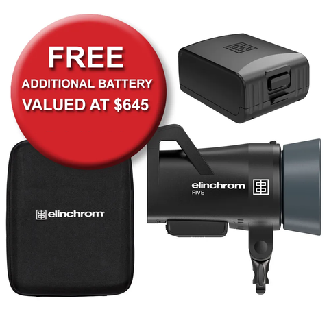 Elinchrom Five - Battery Flash Kit + Extra Battery