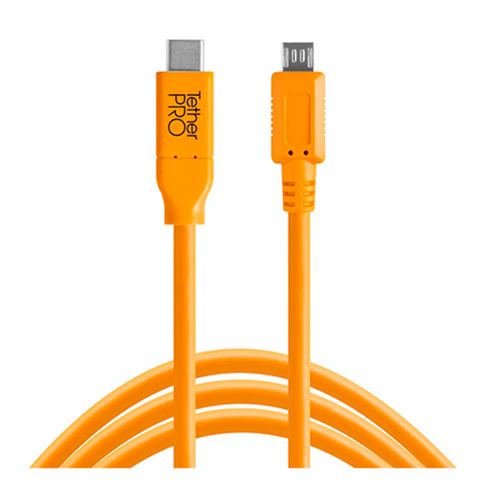 Tetherpro USB-C To 2.0 Micro-B 5-Pin 4.6m Org