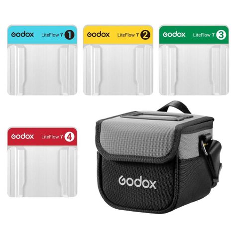 Godox KNOWLED Liteflow 7 4 Piece Kit + Cloth Bag