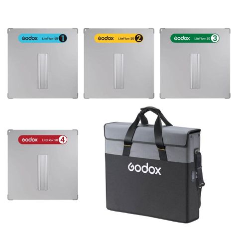 Godox KNOWLED Liteflow 50 4 Piece Kit + Cloth Bag