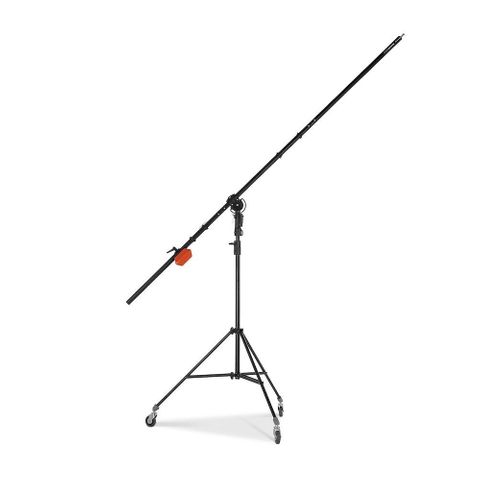 Manfrotto 085BS Light Boom With Black Cine Stand & Castors