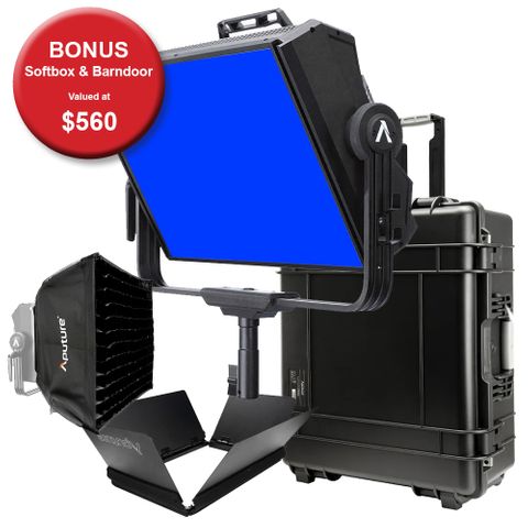 Aputure Nova P300C Kit + Free SoftBox & Barndoor