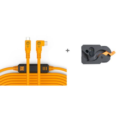 Tetherguard 9.4m USB-C Leverlock & Cable Kit Orange