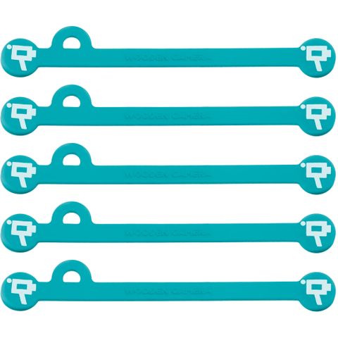 Wooden Camera - Cine Mag Ties - Teal - 105mm - Pack of 5