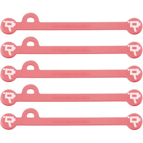 Wooden Camera - Cine Mag Ties - Neon Orange/Pink - 105mm - Pack of 5