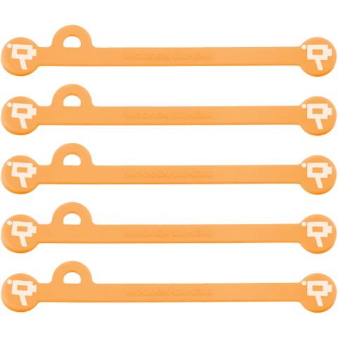 Wooden Camera - Cine Mag Ties - Neon Orange - 105mm - Pack of 5