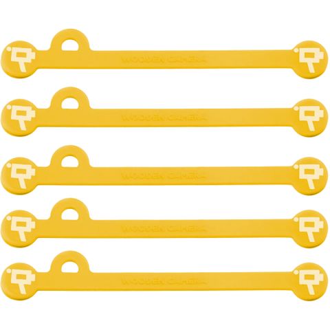 Wooden Camera - Cine Mag Ties - Yellow - 175mm - Pack of 5