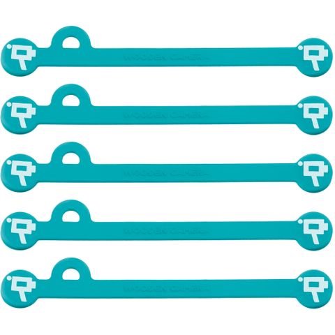 Wooden Camera - Cine Mag Ties - Teal - 175mm - Pack of 5