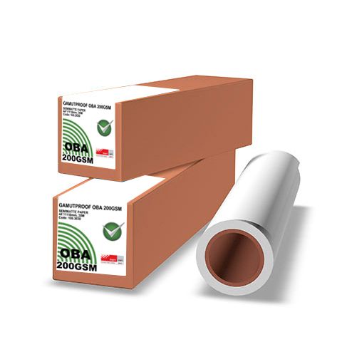 Gamutproof Semimatte Paper OBA 200gsm 432mm x 30m