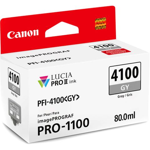 Canon Pro-1100 80ml Grey Ink PFI-4100GY