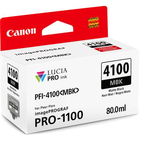 Canon Pro-1100 80ml Matte Black Ink PFI-4100MBK