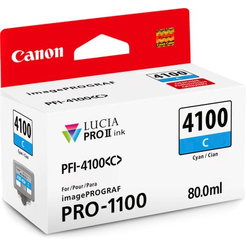 Canon Pro-1100 80ml Cyan Ink PFI-4100C