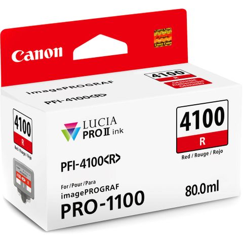 Canon Pro-1100 80ml Red Ink PFI-4100R