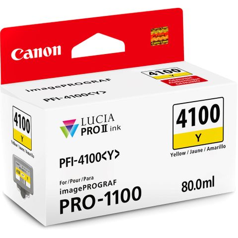 Canon Pro-1100 80ml Yellow Ink PFI-4100Y