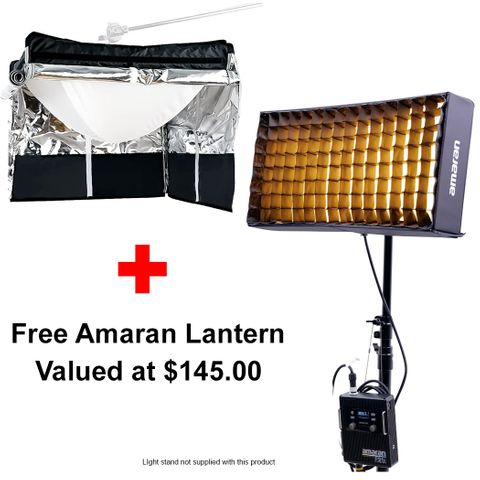 amaran F21X 2x1 Bi-Color Flex Mat + Lantern